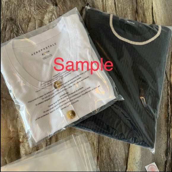 25 Resealable Poly Bags 10 x 13 Clear Self-Seal & 25 Thank You Stickers - Picture 8 of 10